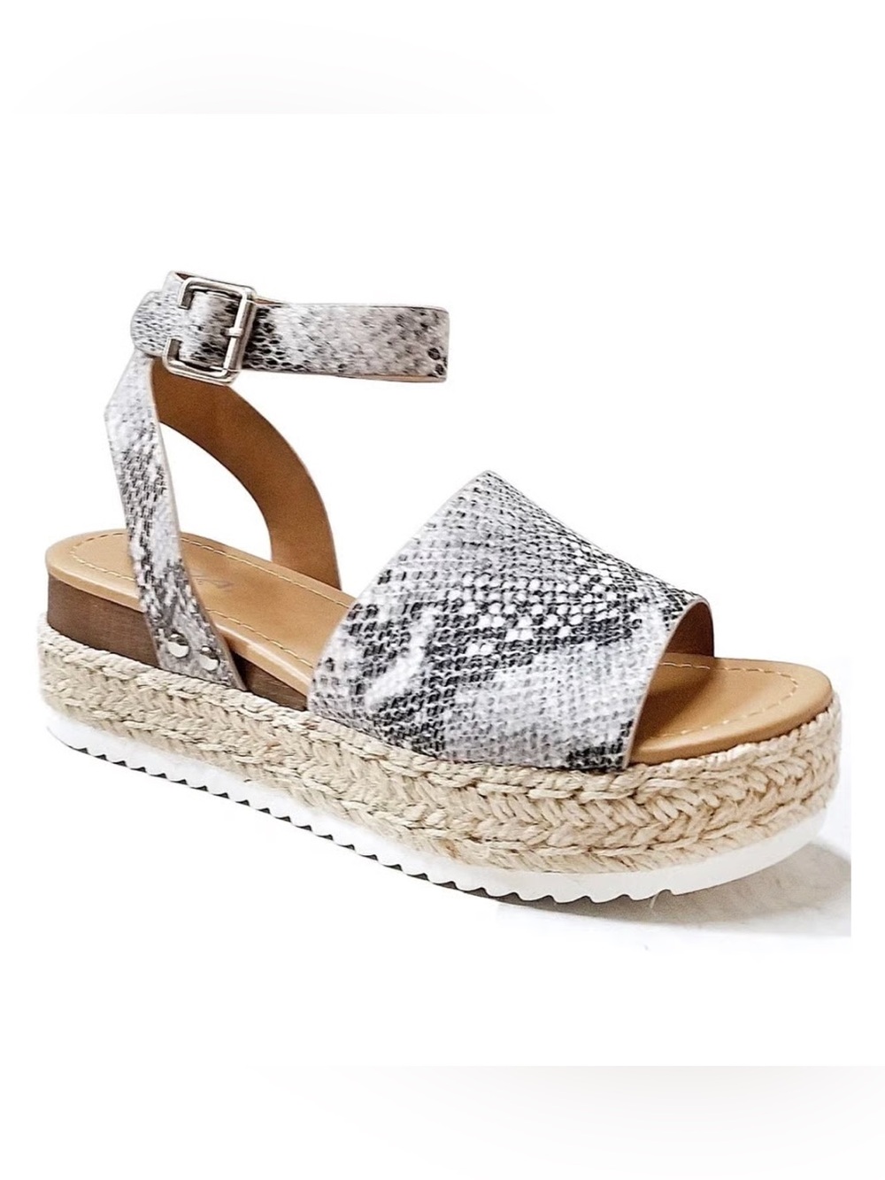 SODA Women’s Snakeskin Platform Sandals